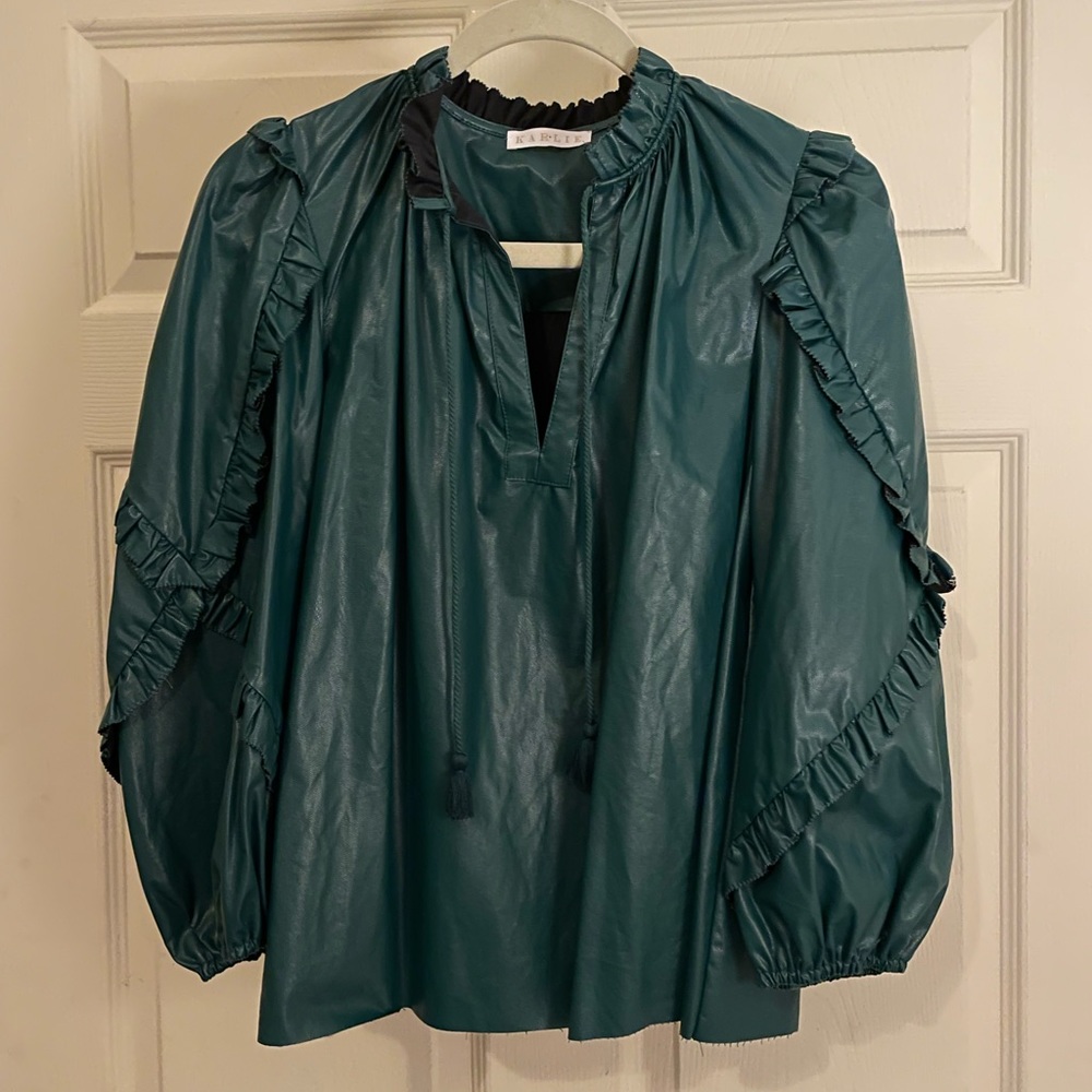 Karlie Leather Top